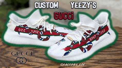 yeezy cream white custom gucci|adidas x Gucci jewelry.